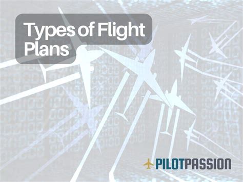 Types of Flight Plans Explained .